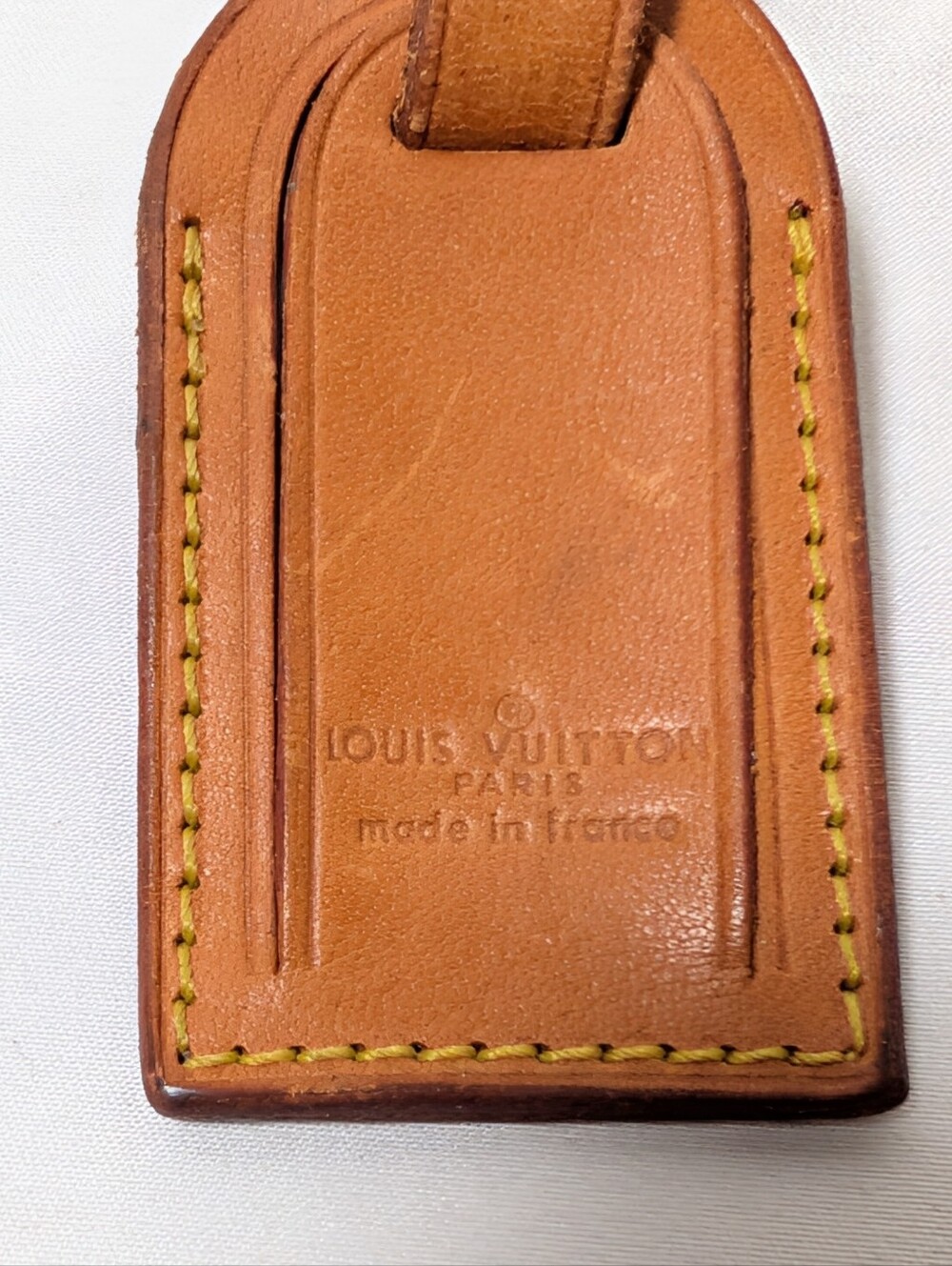 Vintage Louis Vuitton Leather Luggage Tags Set of 3 w/ Original Box - Picture 10 of 16